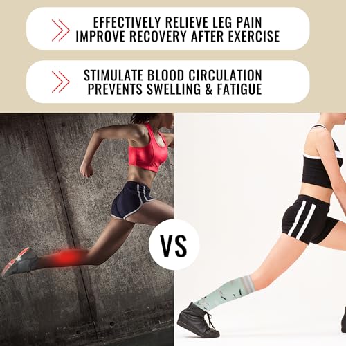 fenglaoda Compression Socks for Women Men 3 Pairs Graduated Compression Support Circulation Socks for Nurses - Image 4