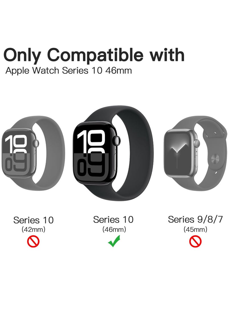 phomemo Screen Protector for Apple Watch Series 10 46mm, Self-Healing Flexible TPU Film, Anti-Scratch HD Clear, 3-Pack - Image 2