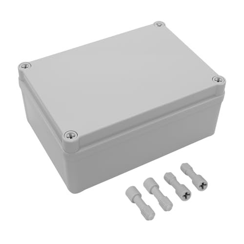 LeMotech Junction Box IP67 Waterproof Dustproof ABS Plastic Project Box for Electrical Outdoor Enclosure Gray 6.9 x 4.9 x 3 inch (175 x 125 x 75 mm) - Image 1