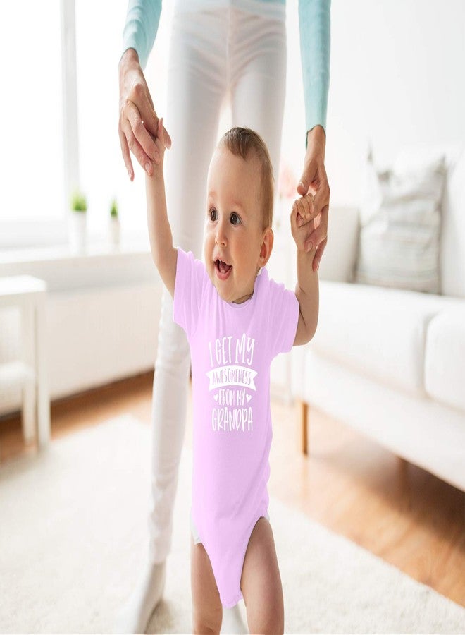 Funnwear ورثتُ روعتي من جدي - بدلة أطفال مرحة - ملابس أطفال حديثي الولادة (حديثي الولادة، وردي) - Image 2