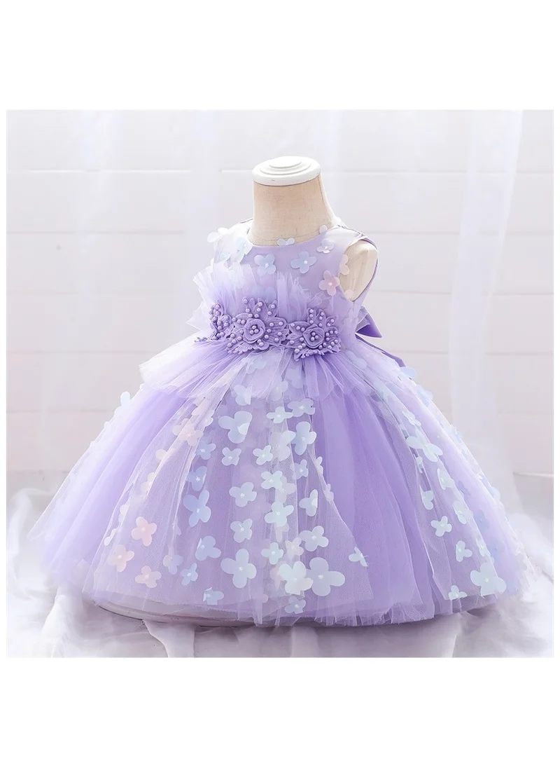 دىدانيالا Apple Blossom Purple with Blue dress