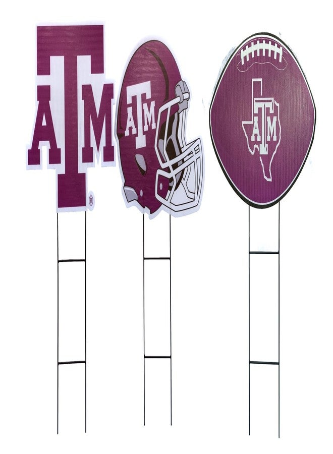 Proformance Home NCAA Texas A&M Aggies 3 Pack Yard Signs - Image 1