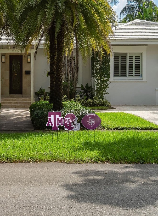 Proformance Home NCAA Texas A&M Aggies 3 Pack Yard Signs - Image 2
