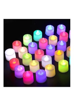 PARTY FUN LED Tea Light 12PCS MultiColour  Vibrant Lighting for Any Occasion  - Image 1