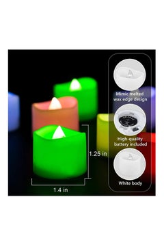 PARTY FUN LED Tea Light 12PCS MultiColour  Vibrant Lighting for Any Occasion  - Image 5