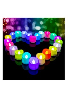 PARTY FUN LED Tea Light 12PCS MultiColour  Vibrant Lighting for Any Occasion  - Image 2