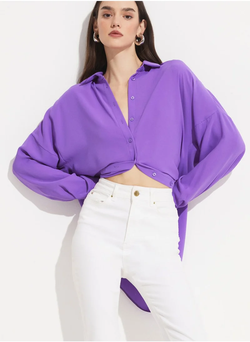 JUNE Button Detail Shirt