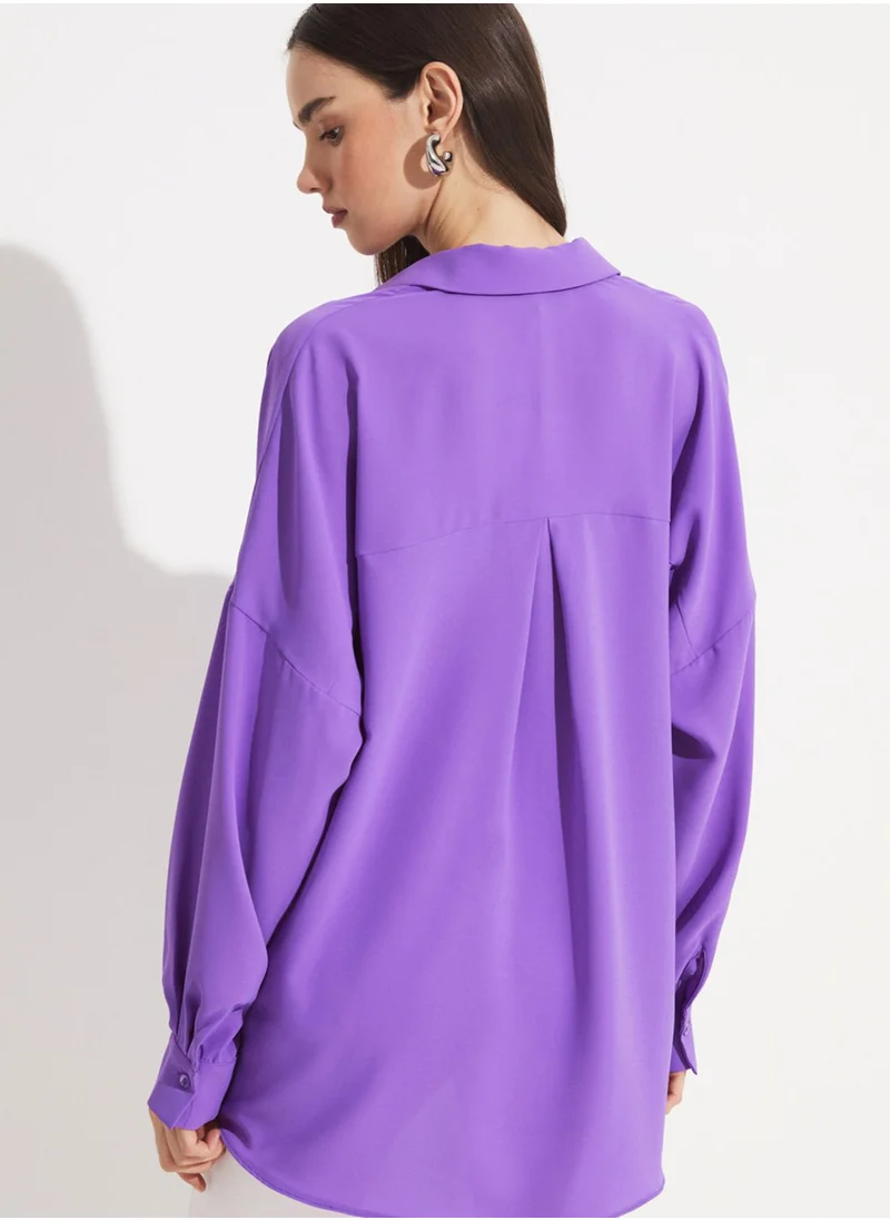 JUNE Button Detail Shirt