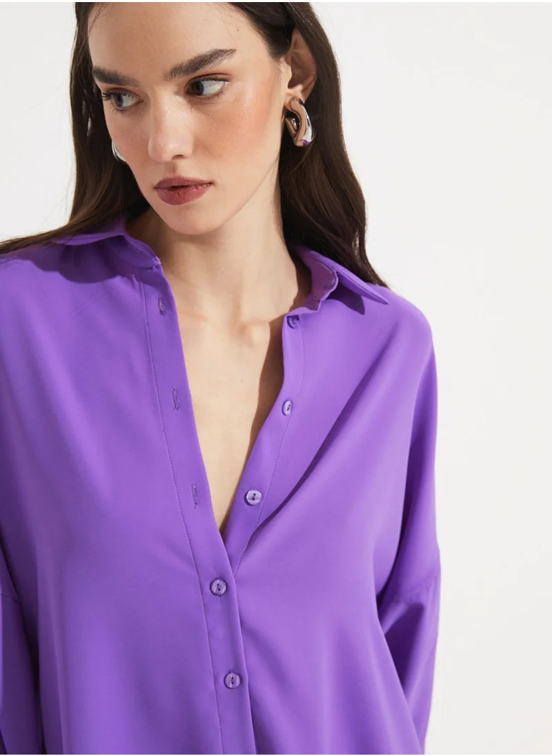 JUNE Button Detail Shirt