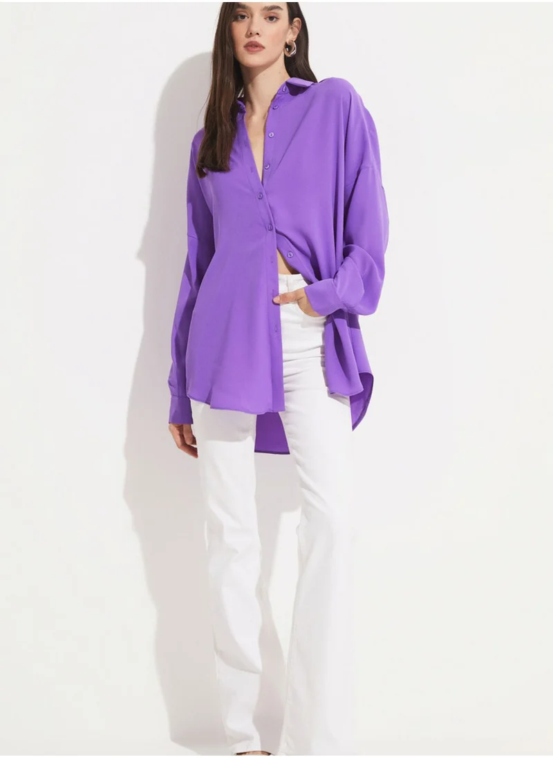 JUNE Button Detail Shirt