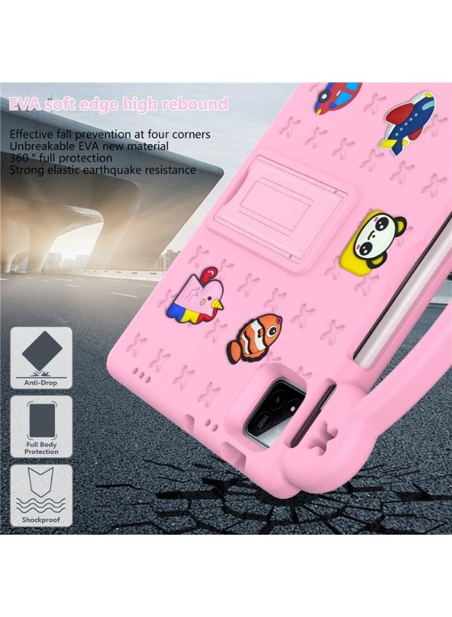 VKL Tablet Case for Xiaomi Pad 7/Pad 7 Pro 11.2 Inch 2024, Kids Friendly Universal Shockproof Protective Case with Stand Handle (Pink) - Image 4