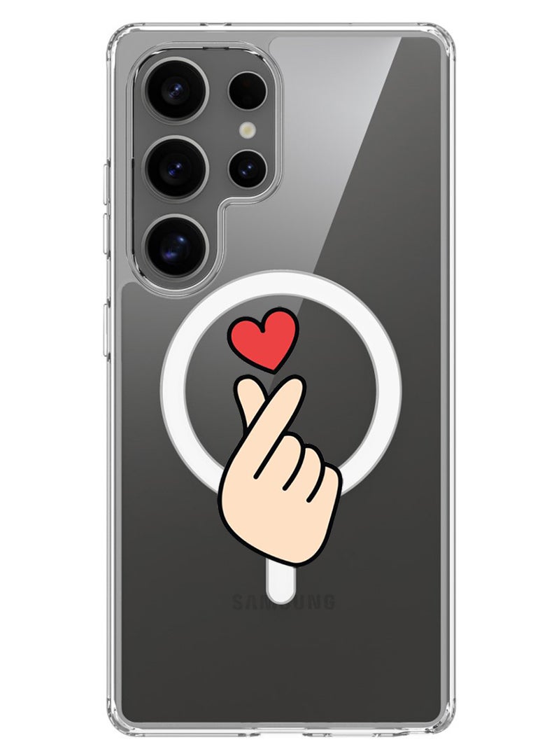 Theodor Magnetic Case for Samsung Galaxy S25 Ultra 6.9-inch Compatible with MagSafe Wireless Charging, Shockproof Phone Bumper Cover Snap Love  - Image 1