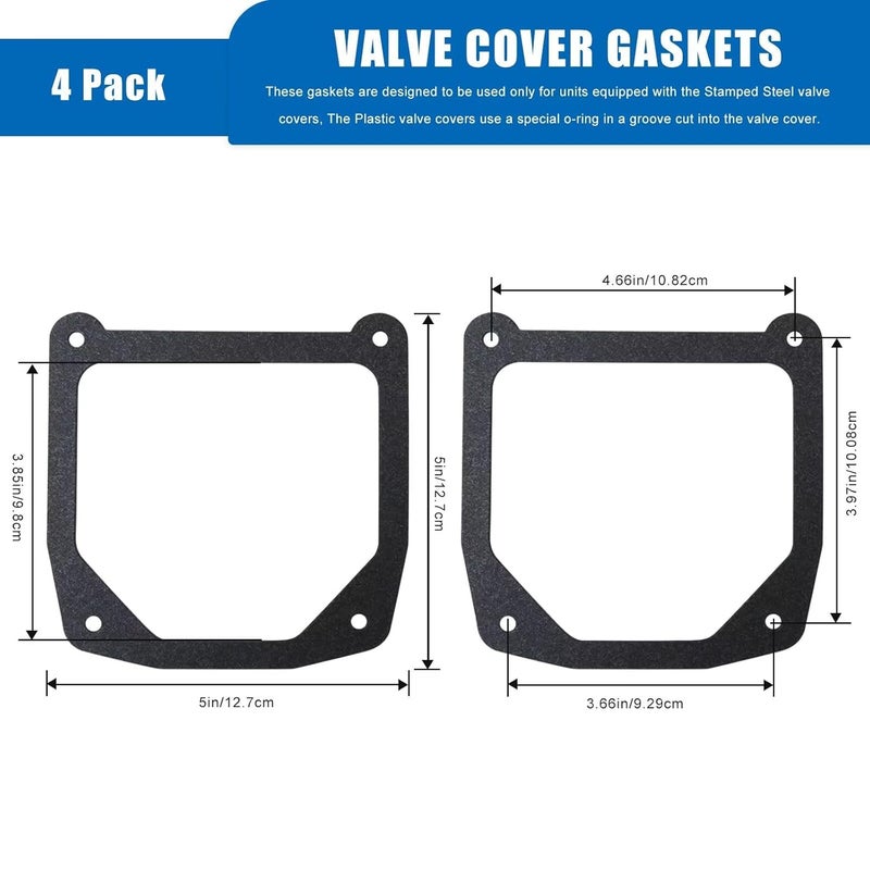Simple upgraded construction 4-Pcs Valve Cover Gaskets Replacement by Bedaily for Kohler 7000 Series Engines with Stamped Steel Covers, Fit for ZT740-3011 (25 Hp (18.6 Kw)) (Black) Globally engineered build Dispersed regional warehouses Size-sorted warehouse storage Stackable design Budget friendly trendy design Global flexible sizing options Rack sorted local inventory Multiple local stock source Natural tone color options Protective coating Global assorted color picks Daily repeated use trusted quality Connectable modular Multi-use well optimized build Compact trendy practical build Storage & transit friendly In-Kingdom stored commodity All preference matching build Home & professional compatible All usage compatible Trendy economical quality Regulated warehouse storage Simplified versatile design Trendy versatile build - Image 2
