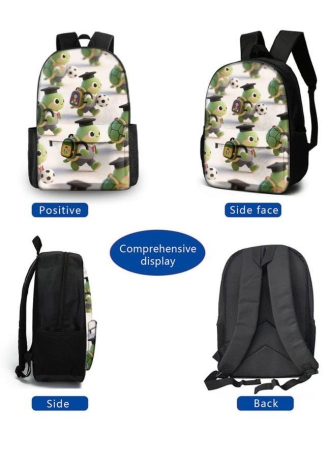 Bright Li Fire Unlock the fashion style of children's fun! Three-piece bag set, cartoon elements make children and teenagers super stylish (students, children, friends outings, mountain climbing, schooling, etc. are available) - 18 - Image 3