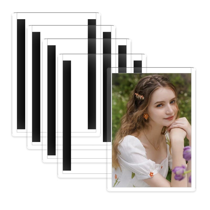 Nirvany 5 Pack 8.5" x 11" Magnetic Photo Frames for Fridge, Large Clear Magnetic Picture Holders for Refrigerator, Locker, or Office, Ideal for Artwork, Schedules, and Certificates - Image 1