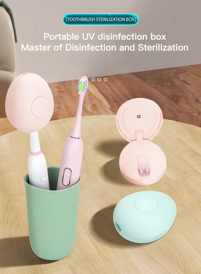 Sharpdo Toothbrush Sanitizer, UVC Toothbrush Sterilizer Covers with Holder, Rechargeable Travel Home Toothbrush Cleaner Case for All Electric and Manual Toothbrushes  - Image 5