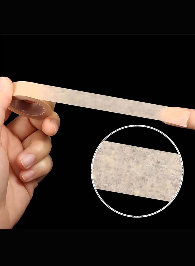 6 Rolls Flexible Skin Tape Breathable Nose Tape Self Adhesive Gauze Tape for Wound Injuries Swelling Sports, Beige (0.5 in x 10 Yd) - Image 5