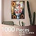 Tucocoo Flamingo on Toilet Jigsaw Puzzle for Adults 1000 Piece Funny Animal with Glasses Reading Newspaper Puzzle Quirky Bathroom Decor Sunflowers Relaxing Puzzles Fun Challenging Gift for Puzzle Lovers - Image 4