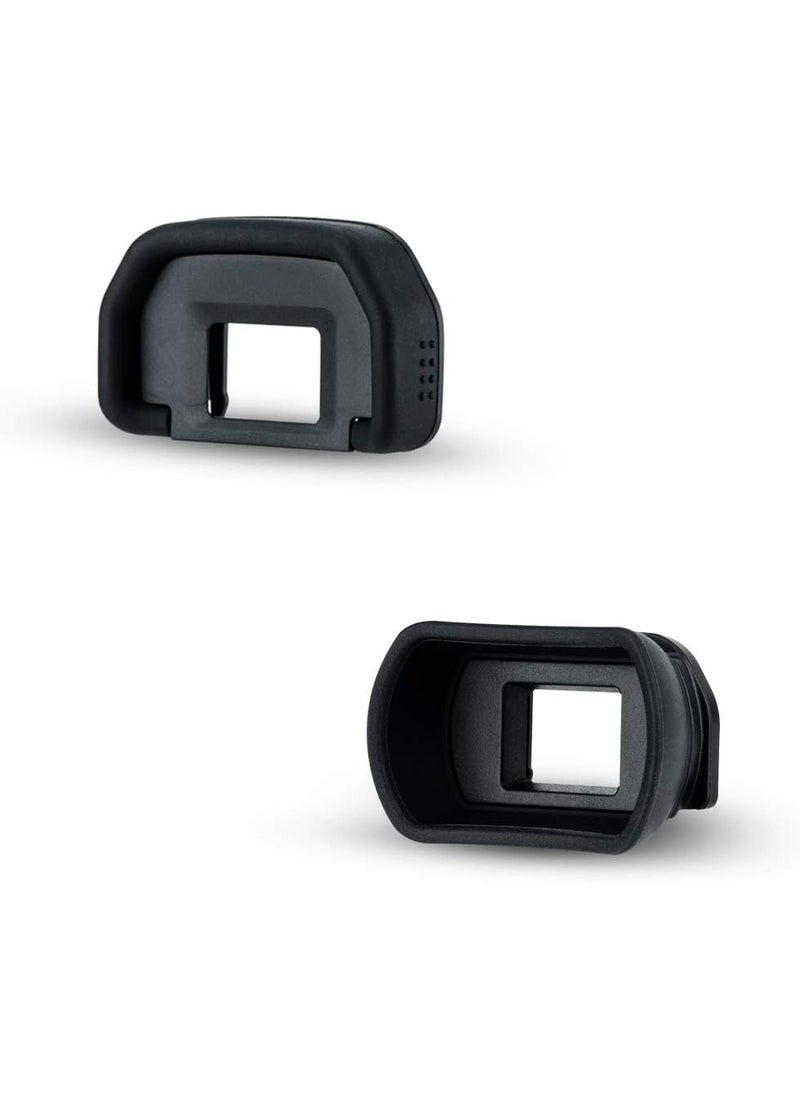 JJC JJC 2 Types Viewfinder Eyecup Eyepiece for Canon 6D Mark II 6D 5D Mark II 5D 90D 80D 70D Long Design  Orignal Eyeshape Replaces Canon EB Eye Cup  - Image 1