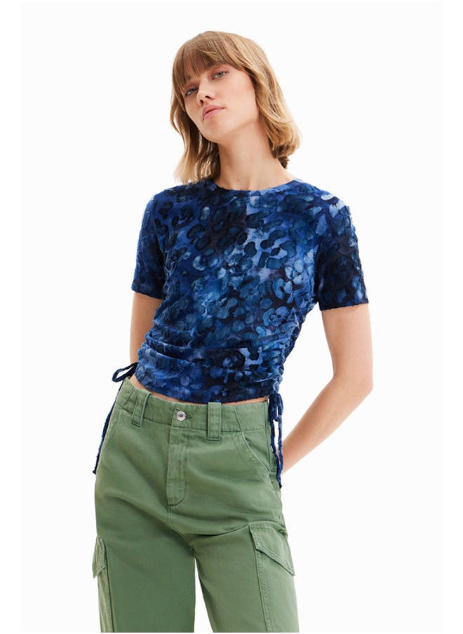 DESIGUAL - تي شيرت بطبعة حيوانية رفيعة - Image 1