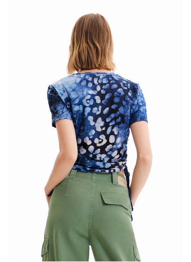 DESIGUAL - تي شيرت بطبعة حيوانية رفيعة - Image 1
