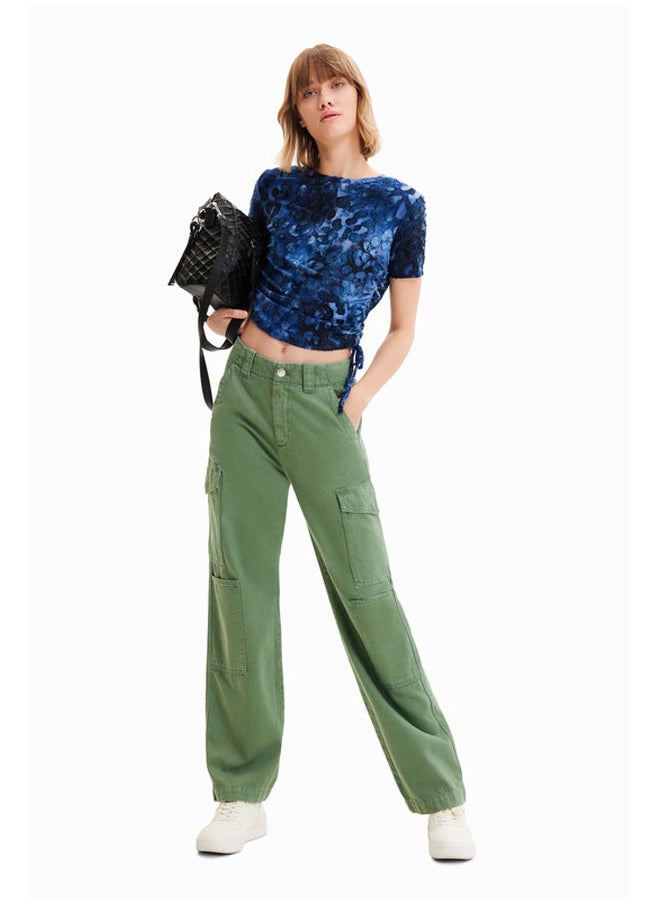 DESIGUAL - تي شيرت بطبعة حيوانية رفيعة - Image 1