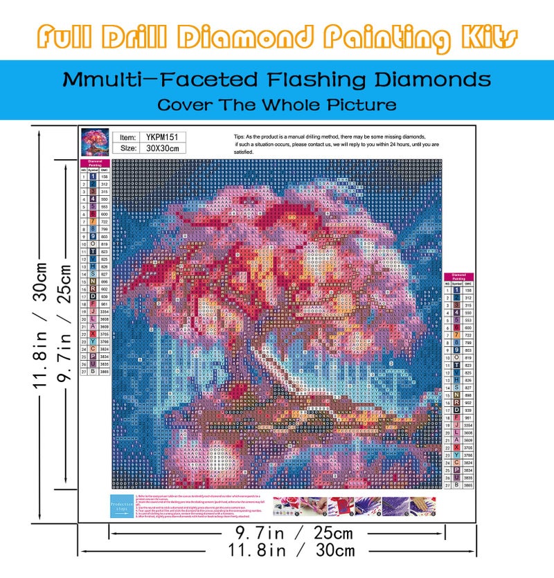 KINPLUB 5D Diamond Painting Kits for Adults, Tree of Life Diamond Art Kits for Adults Beginners, DIY Full Round Drill Paint by Diamonds, Home Wall Decor 12x12 Inch - Image 3