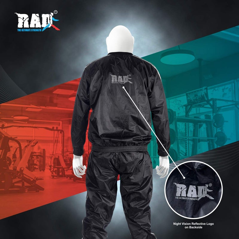 RAD Sauna Sweat Suit for Men & Women (Medium To 6XL) for Weight Loss & Fat Burn Sweating Suit (White, Medium) - Image 4