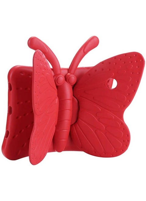 Apple iPad 10.2 2021 (9th generation) Compatible Butterfly Stand Case Red