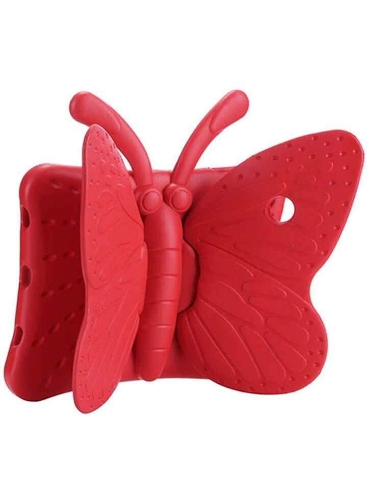Apple iPad 10.2 2021 (9th generation) Compatible Butterfly Stand Case Red