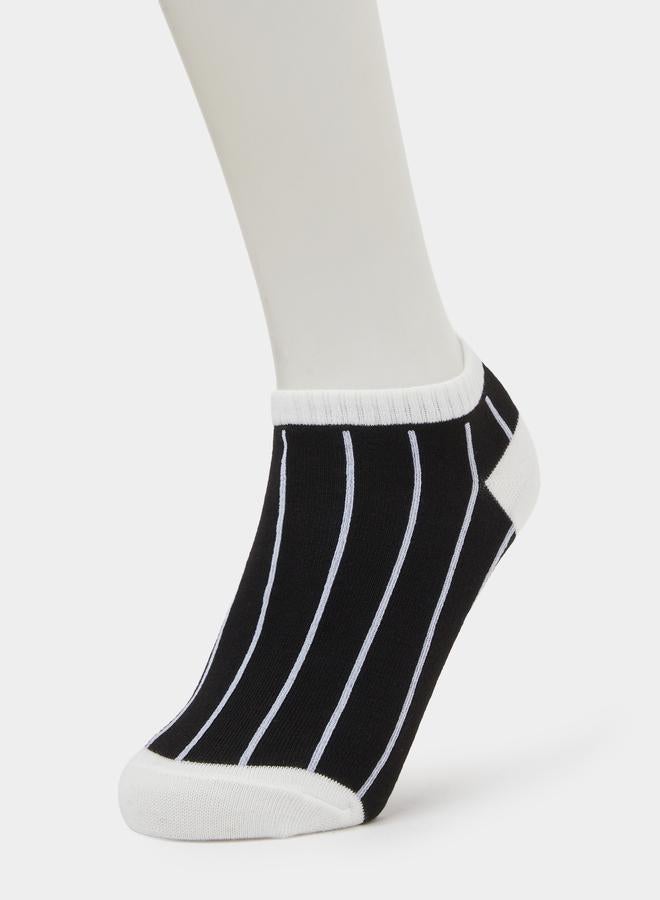 Styli Pack of 5 - Multi-Color Monochrome Ankle Socks - Image 5