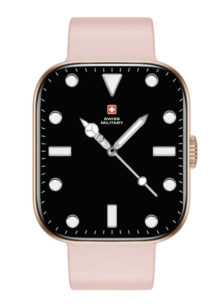 SWISS MILITARY Swiss Military Alps 4 Smartwatch Pink – AMOLED Display, Bluetooth Calling, Health Tracking, IP67, Wireless Charging  - Image 1