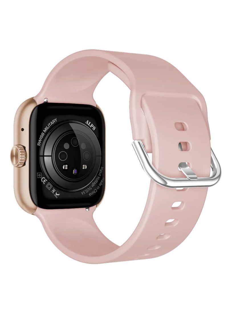 SWISS MILITARY Swiss Military Alps 4 Smartwatch Pink – AMOLED Display, Bluetooth Calling, Health Tracking, IP67, Wireless Charging  - Image 2