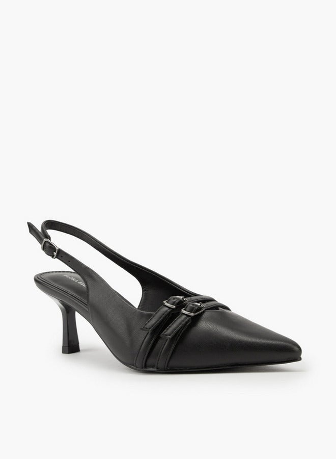 فلورا بيلا من شو إكسبرس حذاء بكعب عريض مزين بإبزيم - Image 3