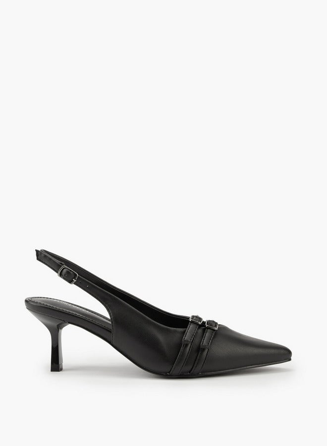 فلورا بيلا من شو إكسبرس حذاء بكعب عريض مزين بإبزيم - Image 1