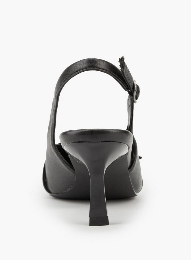 فلورا بيلا من شو إكسبرس حذاء بكعب عريض مزين بإبزيم - Image 5