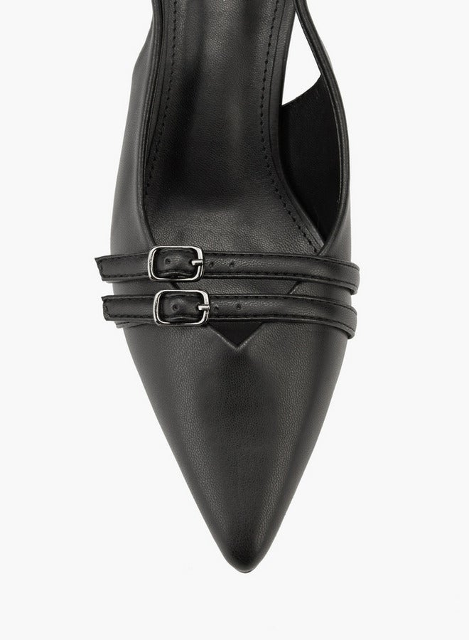 فلورا بيلا من شو إكسبرس حذاء بكعب عريض مزين بإبزيم - Image 4