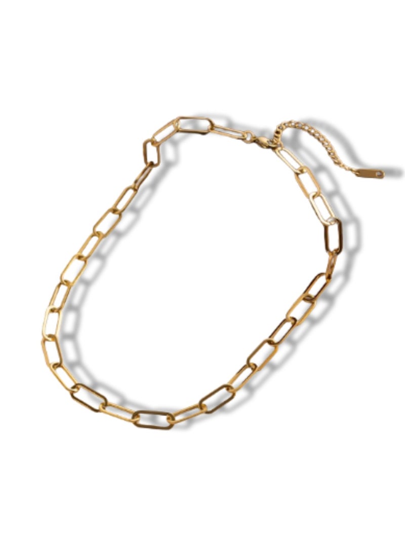 Soko Mesh - 18K Divine Elegance Jewelry - Elegant Box Chain Necklace, Manifesting Timeless Sophistication for Women, an Ideal Gift for Every Occasion - Image 1