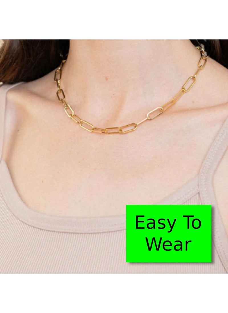 Soko Mesh - 18K Divine Elegance Jewelry - Elegant Box Chain Necklace, Manifesting Timeless Sophistication for Women, an Ideal Gift for Every Occasion - Image 1