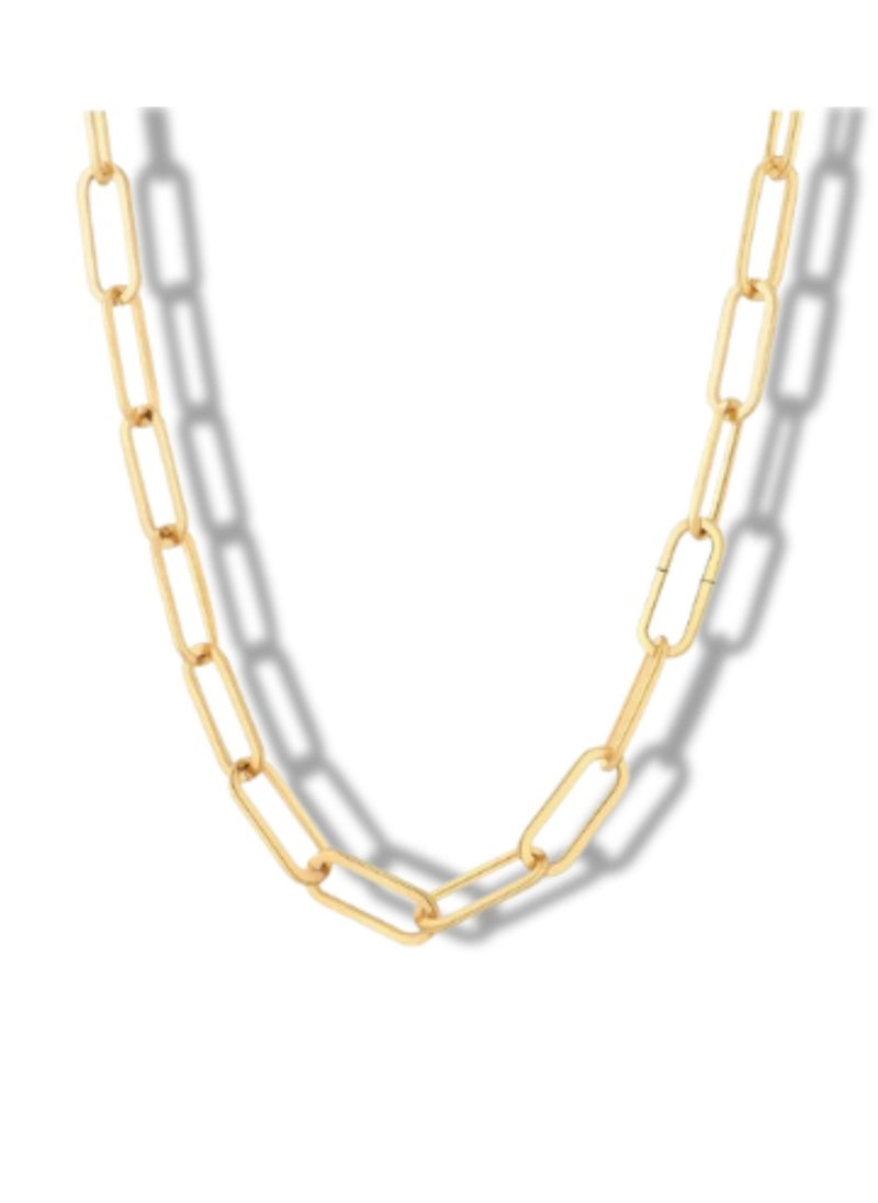 Soko Mesh - 18K Divine Elegance Jewelry - Elegant Box Chain Necklace, Manifesting Timeless Sophistication for Women, an Ideal Gift for Every Occasion - Image 1