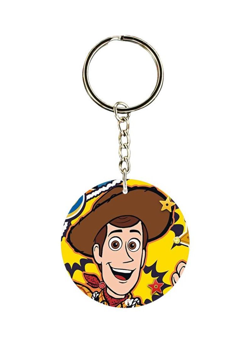 Cartoon Printed Double Sided Keychain