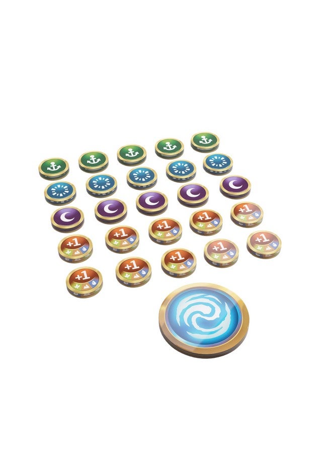 Gamegenic Gamegenic Altered Premium Markers - Officially Licensed, 26-Piece Acrylic Game Tokens for TCG, Vibrant Designs, Includes First Player, Anchored, Fleeting, Asleep & Double-Sided Boost Markers - Image 1