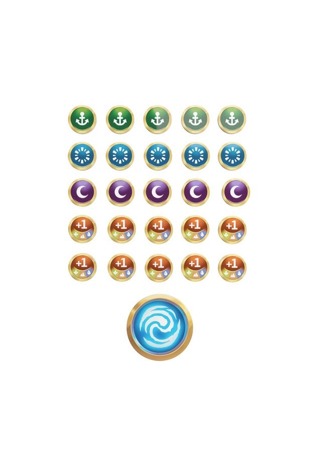 Gamegenic Gamegenic Altered Premium Markers - Officially Licensed, 26-Piece Acrylic Game Tokens for TCG, Vibrant Designs, Includes First Player, Anchored, Fleeting, Asleep & Double-Sided Boost Markers - Image 4