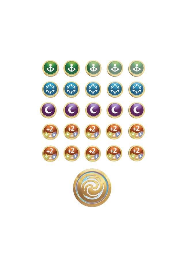 Gamegenic Gamegenic Altered Premium Markers - Officially Licensed, 26-Piece Acrylic Game Tokens for TCG, Vibrant Designs, Includes First Player, Anchored, Fleeting, Asleep & Double-Sided Boost Markers - Image 3