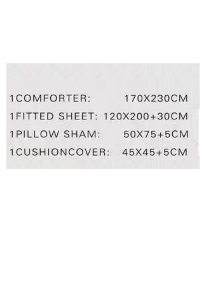 Blue Sky 100% Microfiber Double Bedspread, Geometric Design Bed Cover, Reversible, 4-Piece Set, 230X170cm  - Image 5
