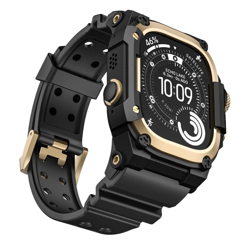 منتج لـ الاستخدام باللون أسود Apple Watch Metal Smartwatch اليومي للساعة الذكية واستبدال السوار والرياضة وتغيير الإطلالة - Image 5