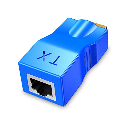 Eanetf HDMI Repeater, 2 PCS HDMI Extender Transmitter and Receiver Network RJ45 Over Cat 5e / 6 1080p with Built-in Thunder Protection Circuit - Image 3