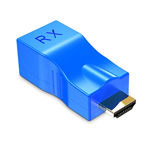 Eanetf HDMI Repeater, 2 PCS HDMI Extender Transmitter and Receiver Network RJ45 Over Cat 5e / 6 1080p with Built-in Thunder Protection Circuit - Image 2