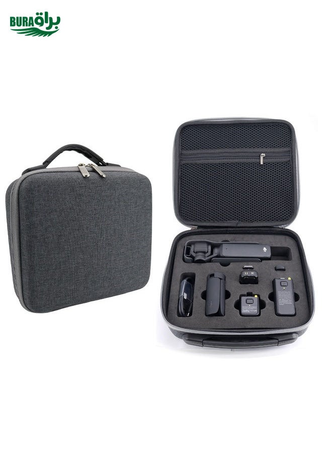 BURAQ For DJI Osmo Pocket 3 Action Camera All-in-One Storage Bag Hand Cluth(Grey)  - Image 1