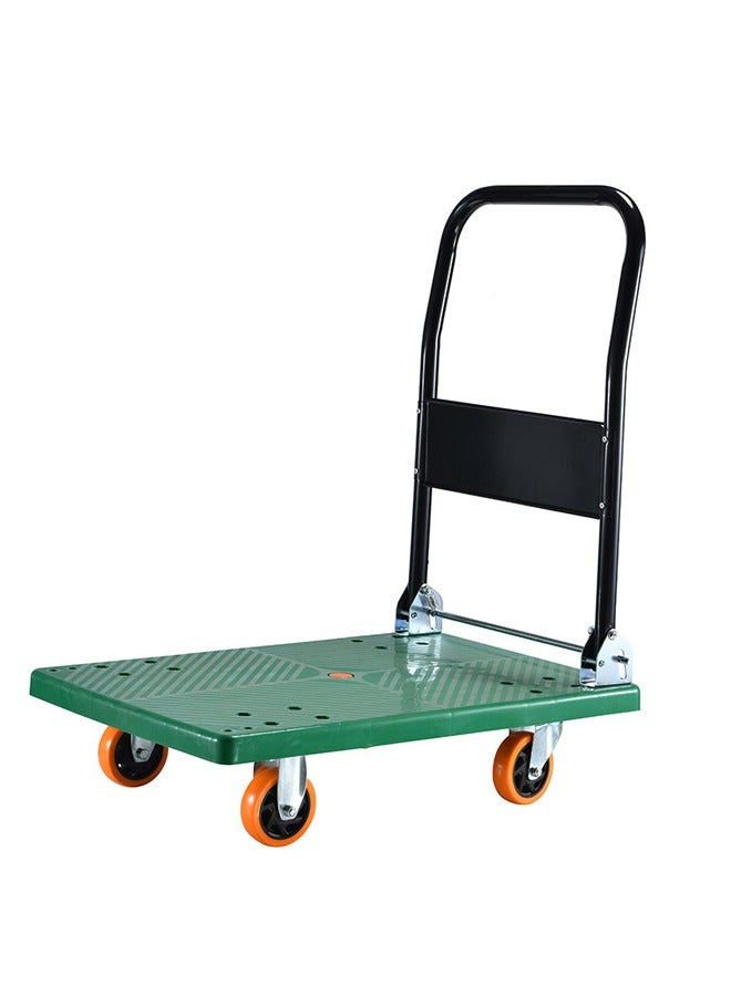 keke Heavy-Duty Folding Platform Cart with Swivel Wheels – 4-Wheel Utility Dolly Affordable Weight Capacity 300 Kg - Image 4